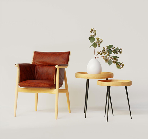 Minimal wooden decoration A - Image 2
